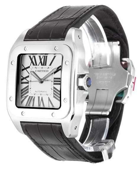 cartier santos 100 diamond replica uk|cartier santos 100 best buy.